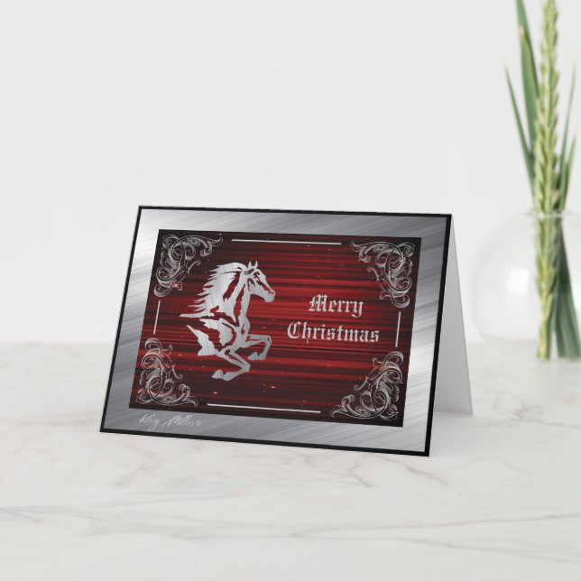 Häst Julkort Helgkort (Framsida)