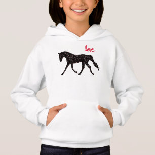 Häst, kärlek och hjärtor tee shirt