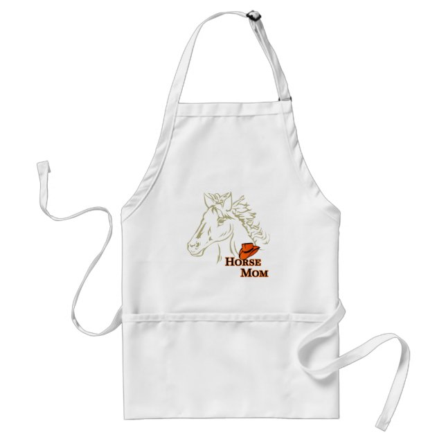 Häst Mamma med Hat Apron Förkläde (Framsidan)