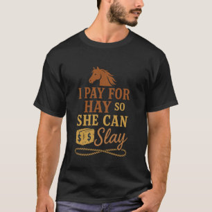 Häst Mamma Riding Proud Ladugård Rodeo Rustik Väst T Shirt