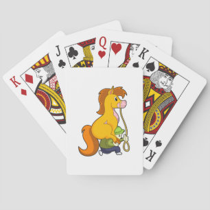 Häst med Boy.PNG Casinokort