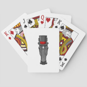 Häst med cylinder casinokort