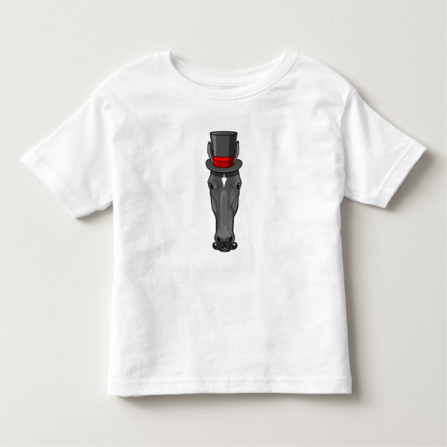 Häst med cylinder t shirt (Framsida)