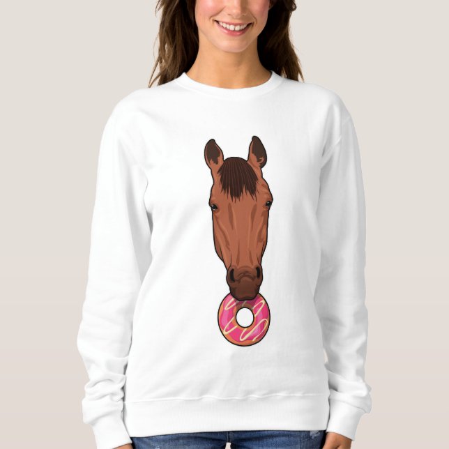 Häst med Donut T Shirt (Framsida)