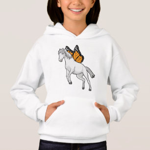 Häst med fjäril t shirt