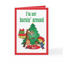 Häst med gåvor och betaltjärtkort