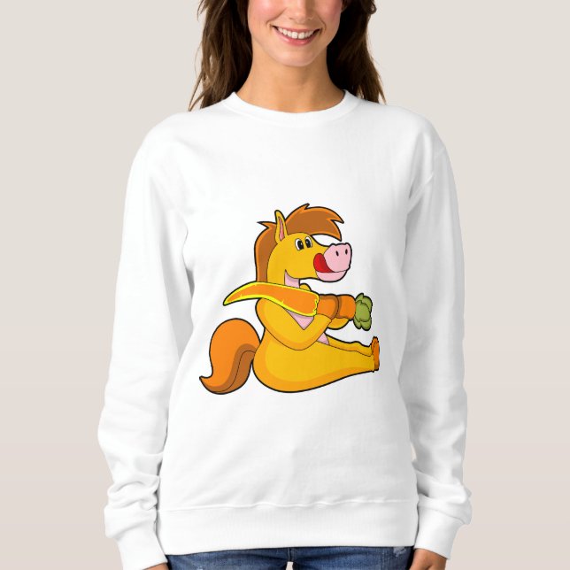 Häst med morot t shirt (Framsida)