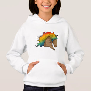 Häst med regnbåge t shirt