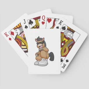 Häst med stora skor casinokort