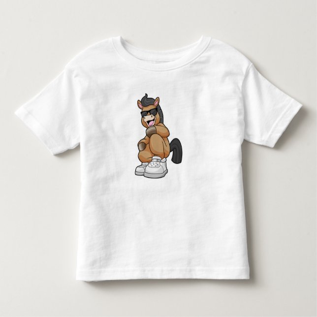 Häst med stora skor t shirt (Framsida)