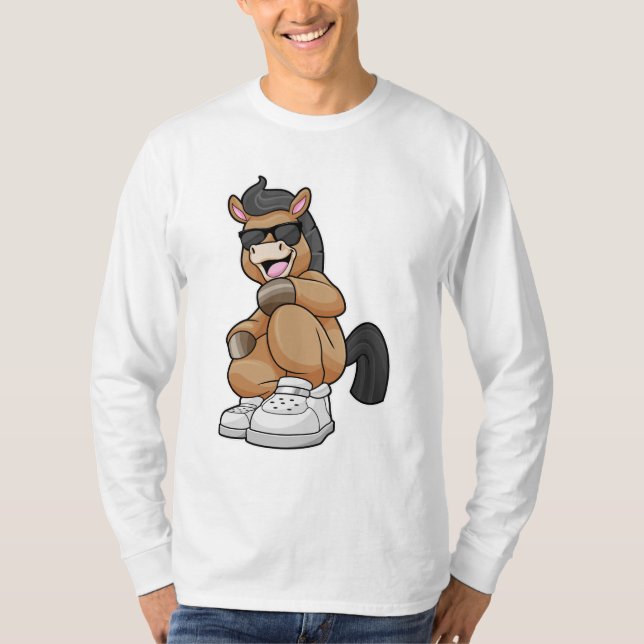 Häst med stora skor t shirt (Framsida)