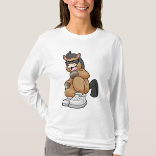 Häst med stora skor t shirt