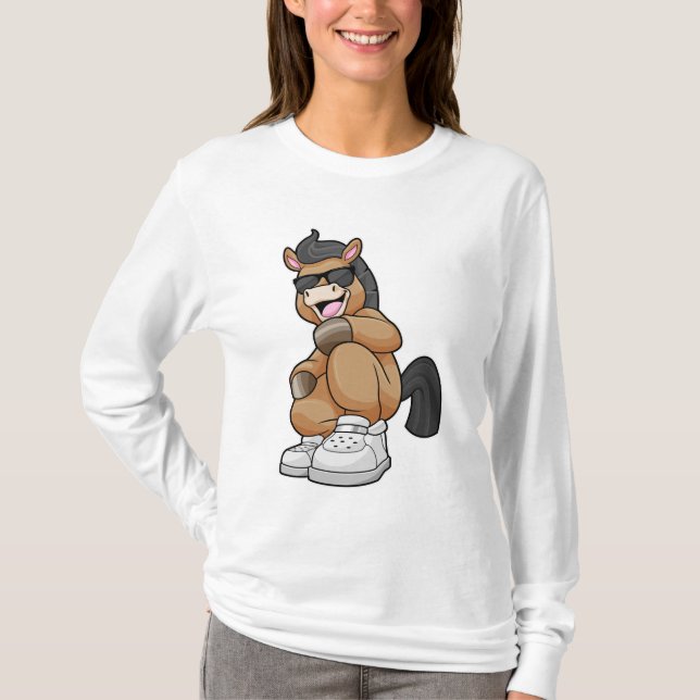 Häst med stora skor t shirt (Framsida)