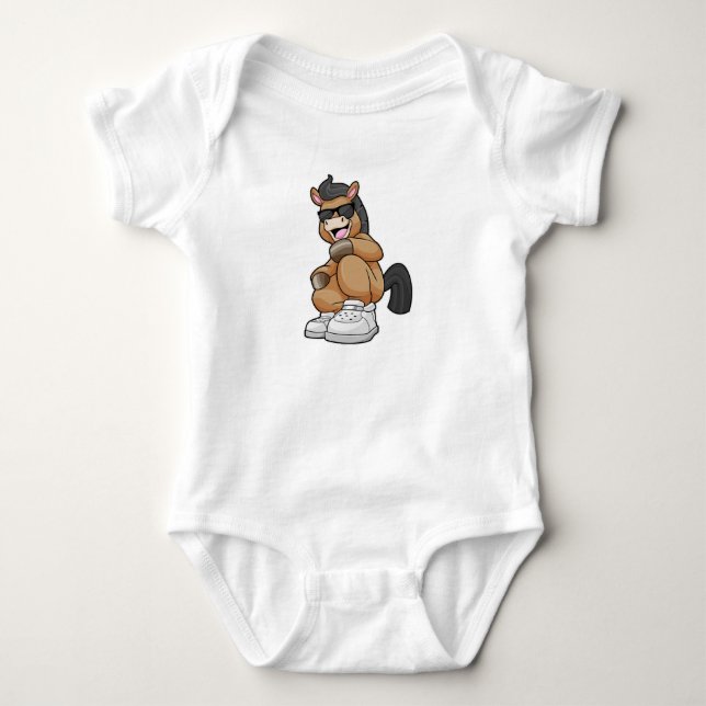 Häst med stora skor t shirt (Framsida)