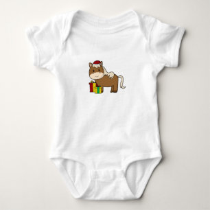 Häst med tomtehatt & presenter t shirt