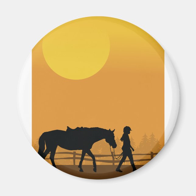 Häst och barn magnet (Framsidan)