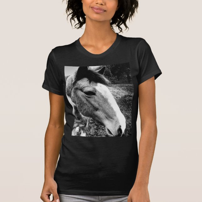 Häst och Blommigt T-shirt (Framsida)