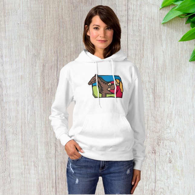 Häst och bondflicka t shirt (Skapare uppladdad)