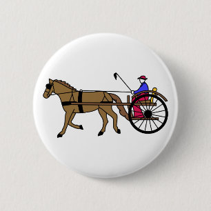 Häst och Buggy Knapp