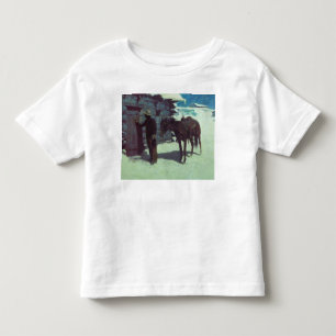 Häst och cowboy vinter snö t shirt