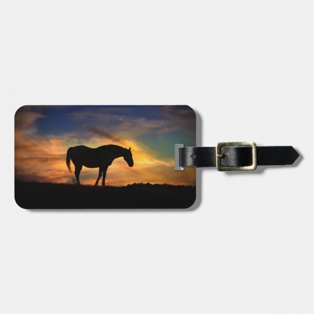 Häst och damm bagagebricka (Horisontell Framsida)