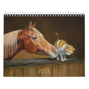 Häst och djur Art 2023 Anpassad kalender