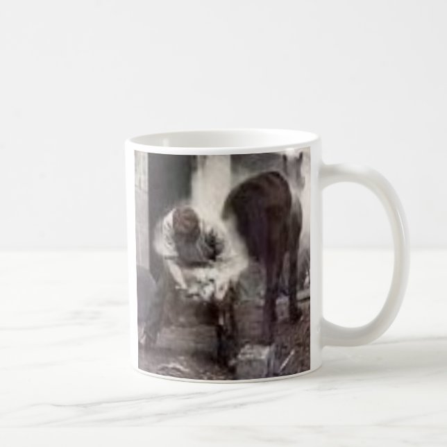 häst och farrier kaffemugg (Höger)