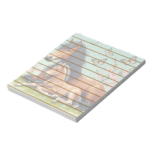 Häst- och förslutningsanordningar i en Vår-inställ Anteckningsblock (Roterad)