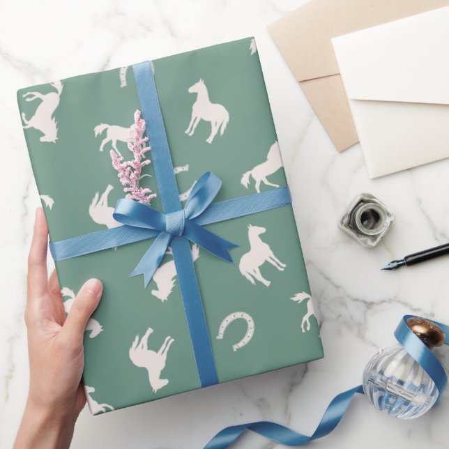 Häst och hästsko ridpresentpapper presentpapper (Gifting)