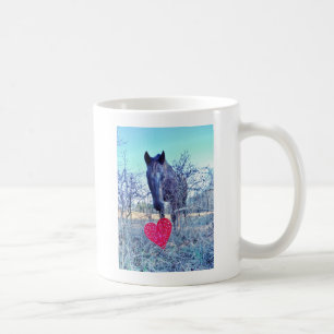 Häst och hjärta kaffemugg
