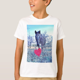 Häst och hjärta t shirt