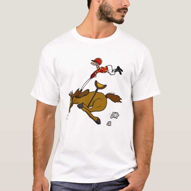 häst och jockey tee shirt (Framsida)