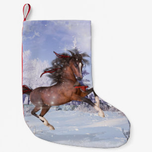 Häst och kardinal julklapp liten julstrumpa