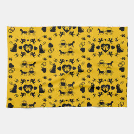 Häst och konst Romantic Bröllop Kökshandduk