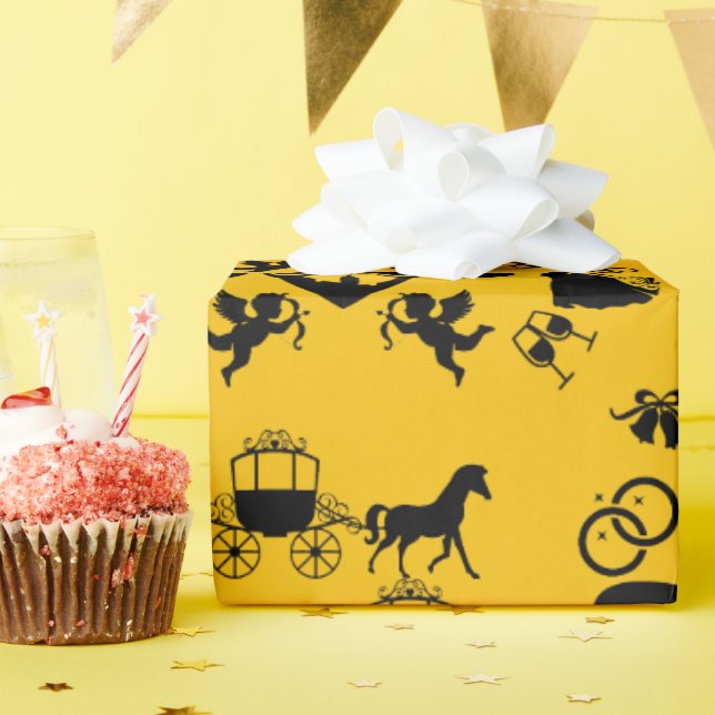 Häst och konst Romantic Bröllop Presentpapper (Födelsedagsfest)