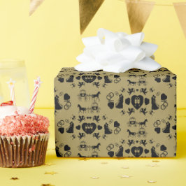 Häst och konst Romantic Bröllop Presentpapper