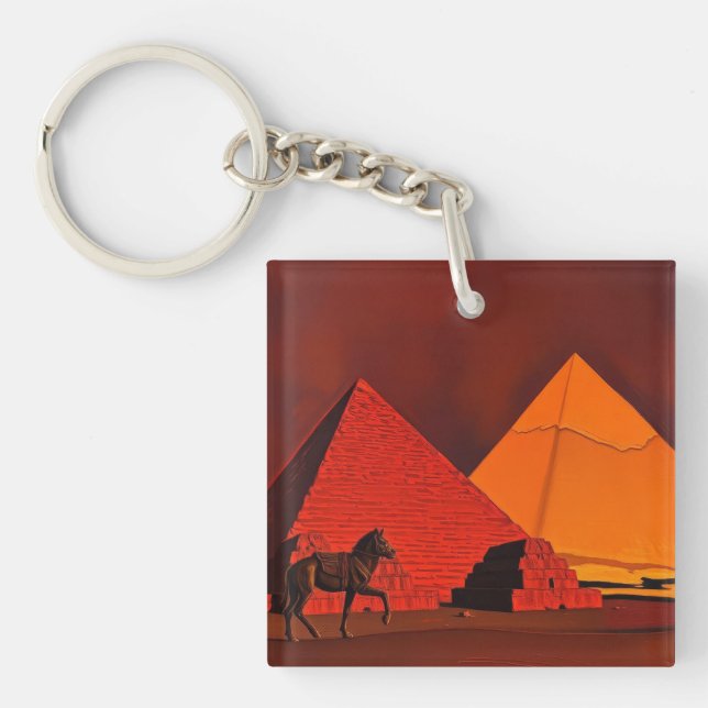 Häst och pyramid (Framsidan)