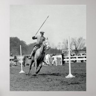 Häst och Rider vid show 1911 Poster