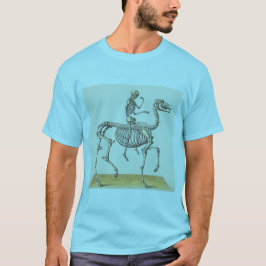 Häst och ryttareskeleton. tee shirt
