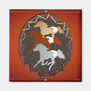 Häst och Shield_Magnet Magnet