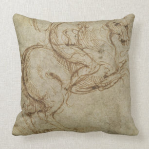 Häst och stolt (skriva och bläck på papper), kudde