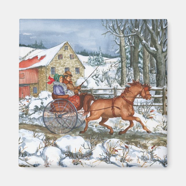 Häst och transport magnet (Framsidan)