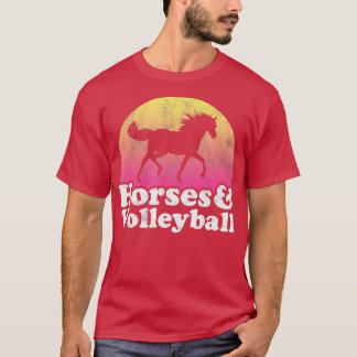 Häst- och volleyball Women eller Girls Horses T Shirt