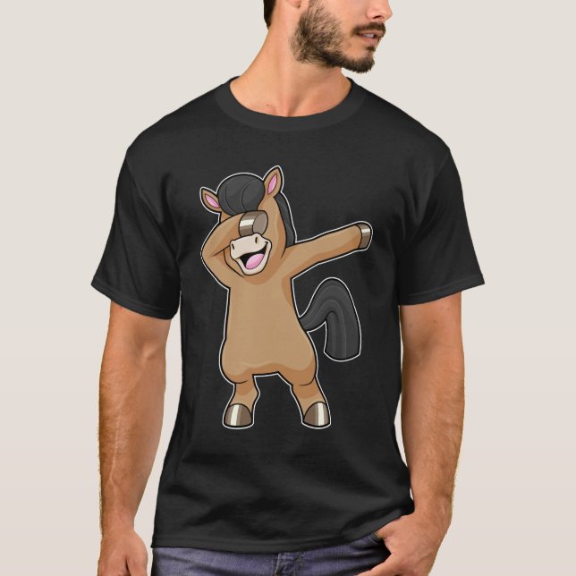 Häst på Hip Hop-dans Dab T Shirt (Framsida)