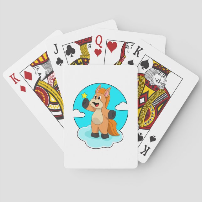 Häst på moln casinokort (Baksidan)