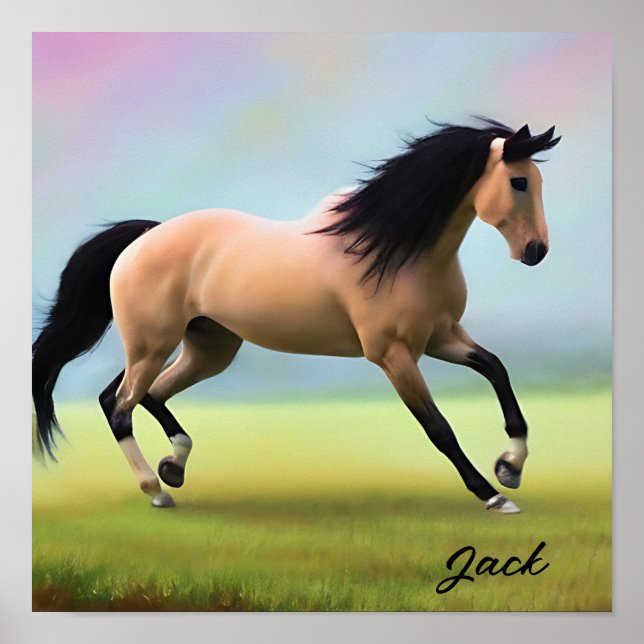 Häst porträtt poster (Framsidan)