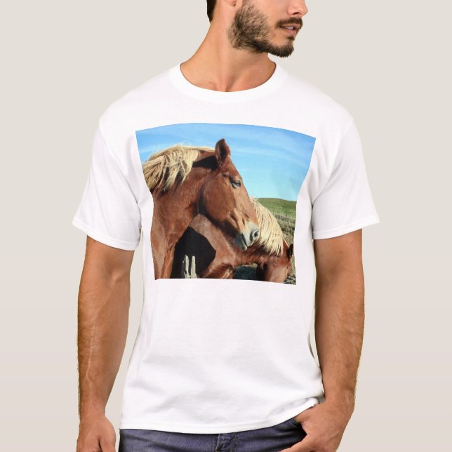 Häst Portriat T Shirt (Framsida)