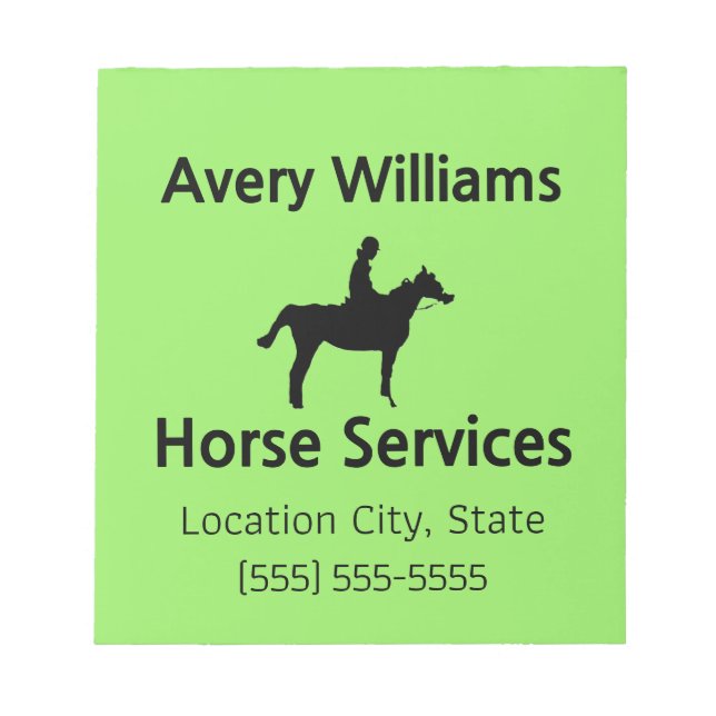 Häst Pro Liten Anteckningsblock (Framsida)