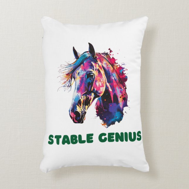 Häst Prydnadskudde (Framsidan(Vertikal))