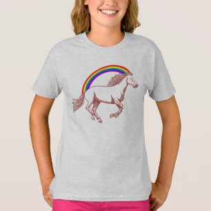 Häst & regnbåge t shirt